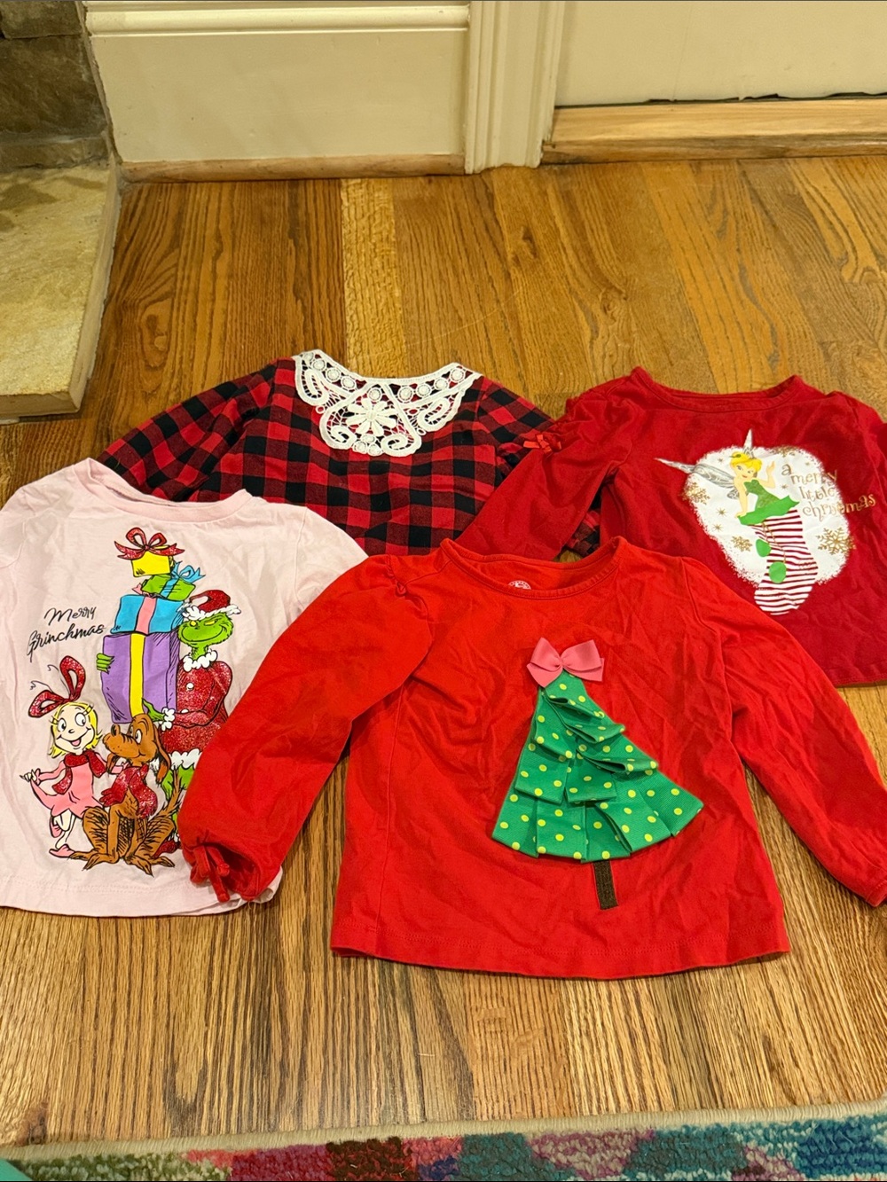 Girls' Holiday Long-Sleeve Tops - size 2t bundle
